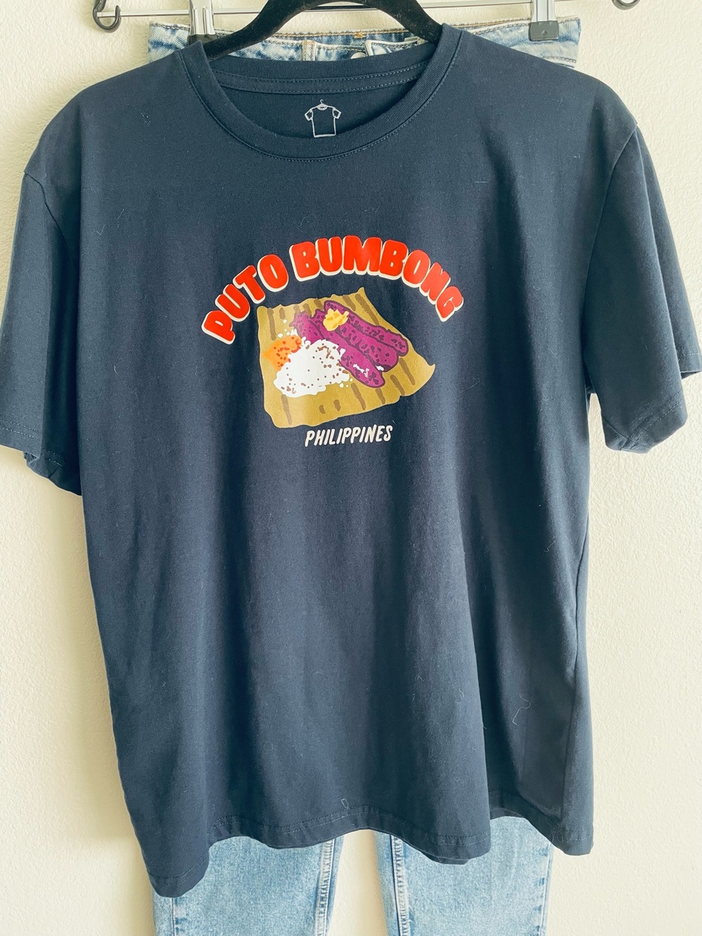 Unisex Puto Bumbong Graphic Tee - Navy Blue- Philippines Design